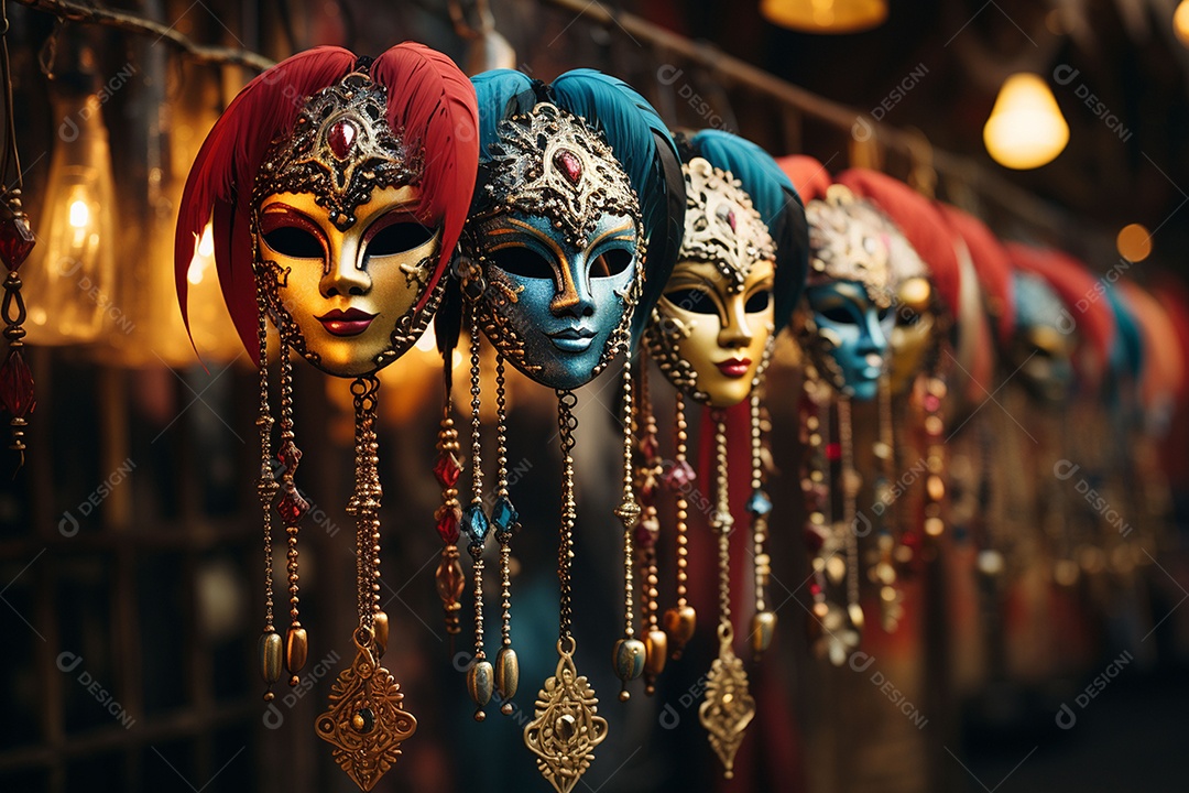 Linda máscara de carnaval