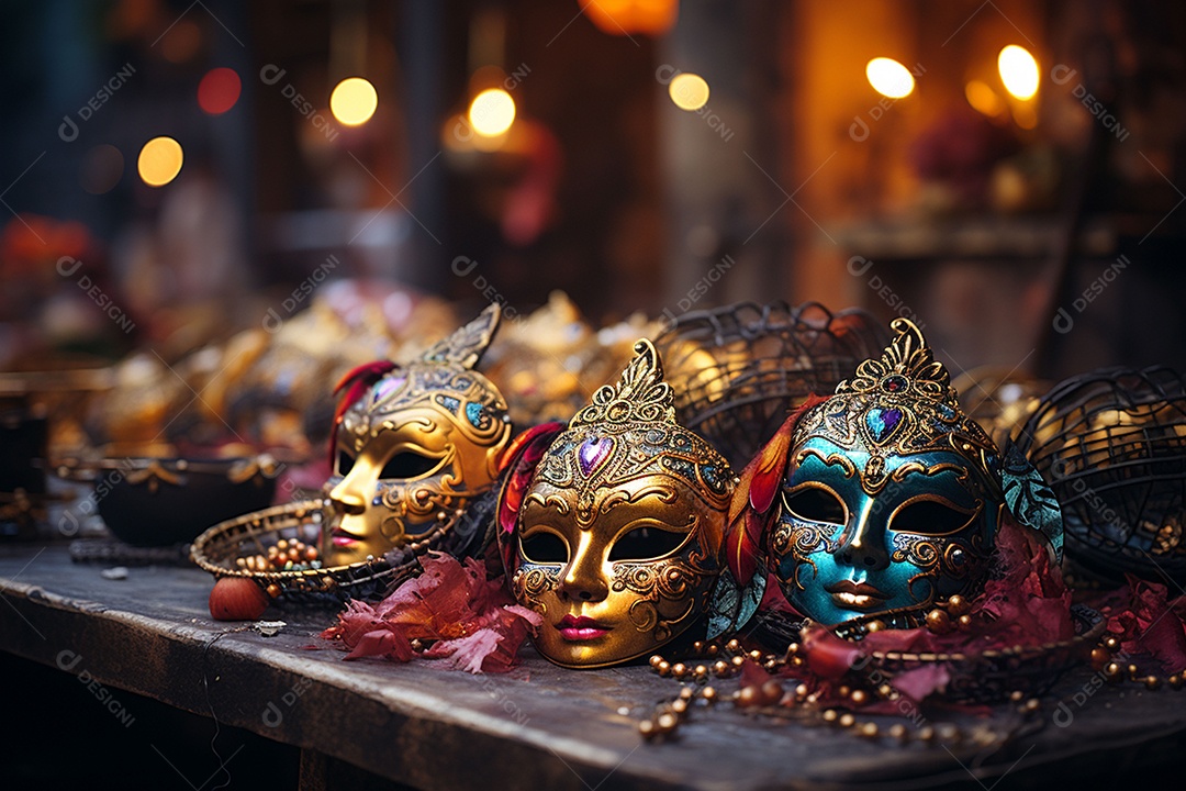 Linda máscara de carnaval