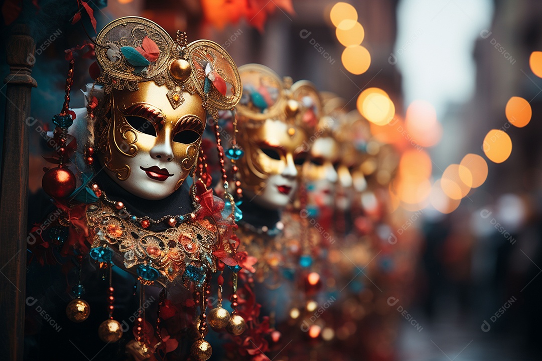 Linda máscara de carnaval