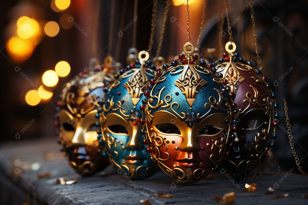 Linda máscara de carnaval