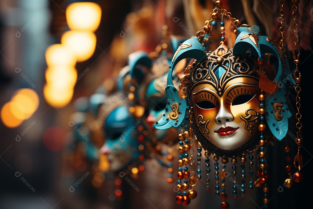 Linda máscara de carnaval