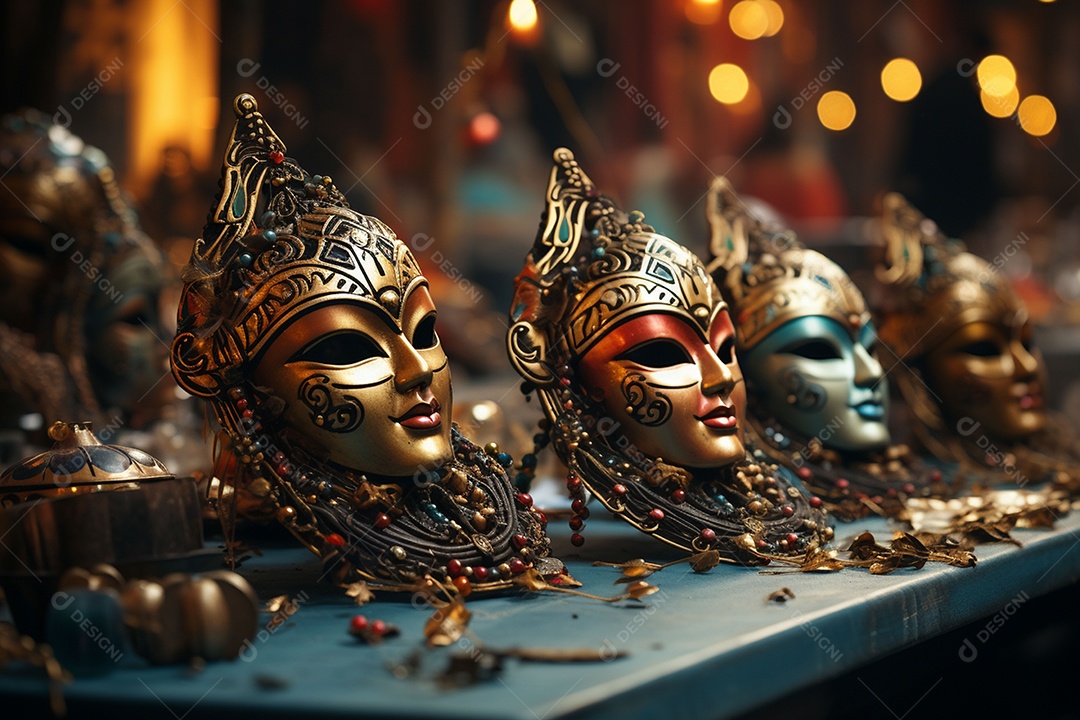 Linda máscara de carnaval