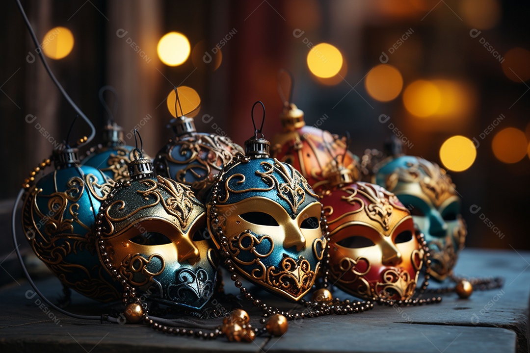 Linda máscara de carnaval