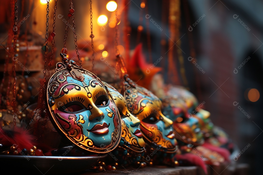 Linda máscara de carnaval