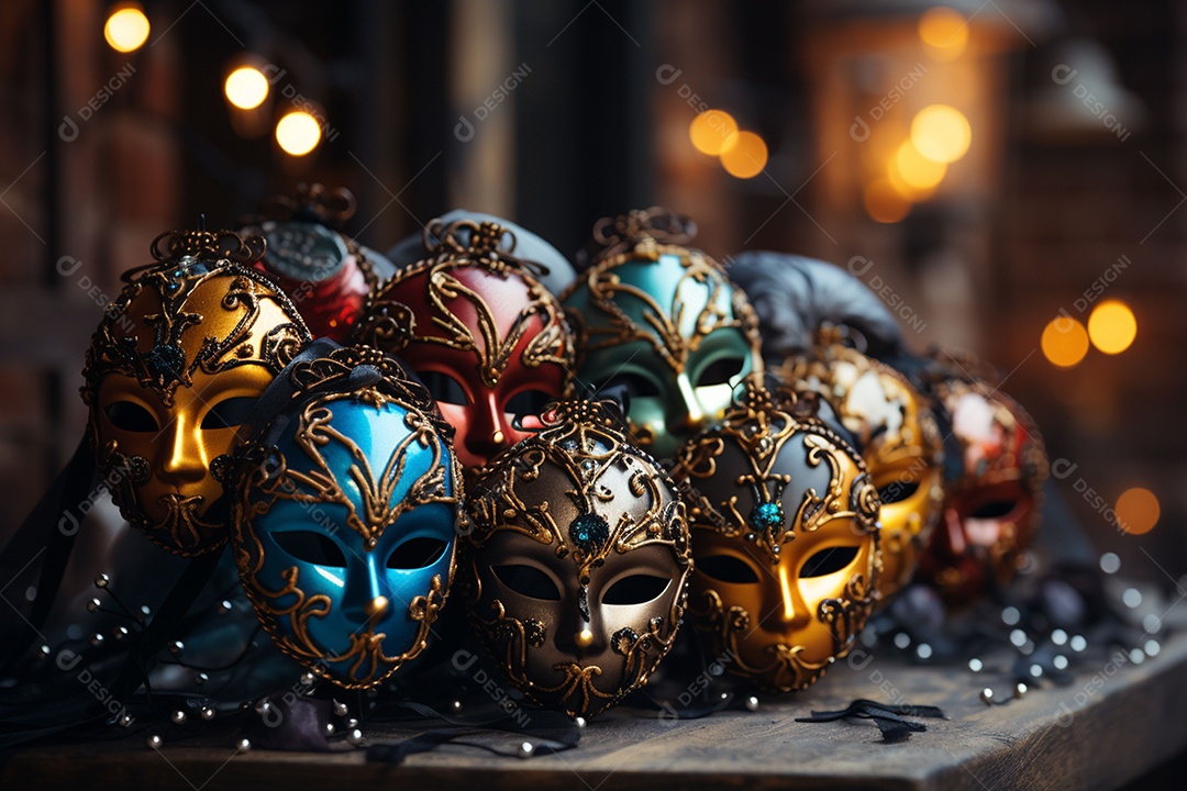 Linda máscara de carnaval