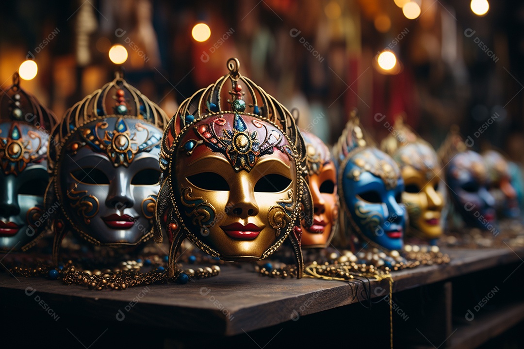 Linda máscara de carnaval