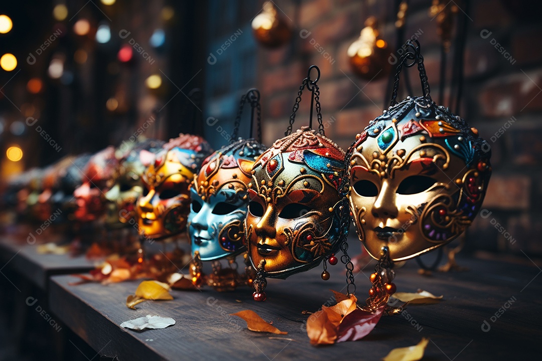 Linda máscara de carnaval