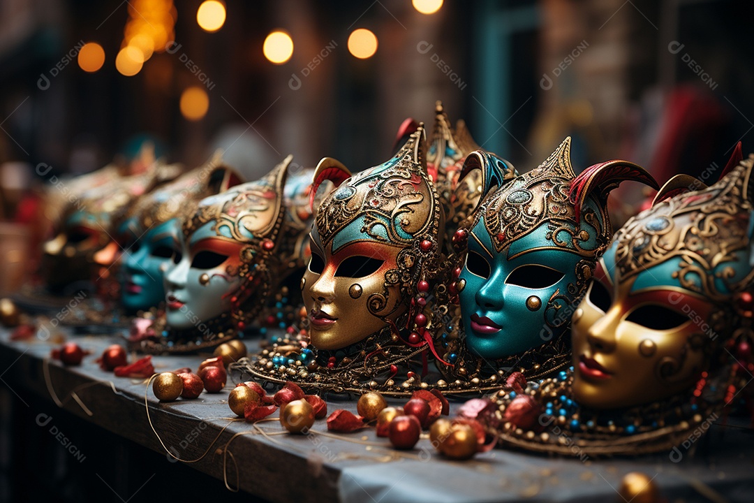 Linda máscara de carnaval