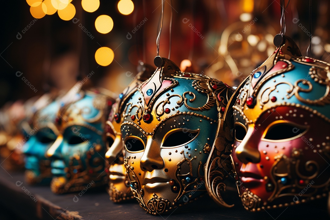 Linda máscara de carnaval