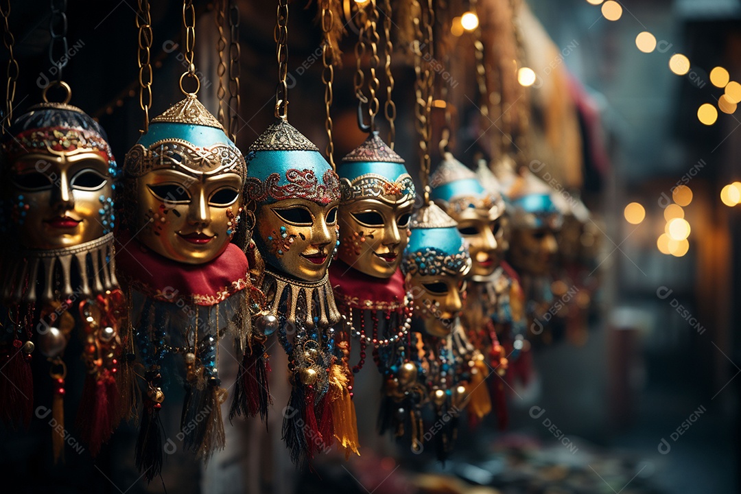 Linda máscara de carnaval