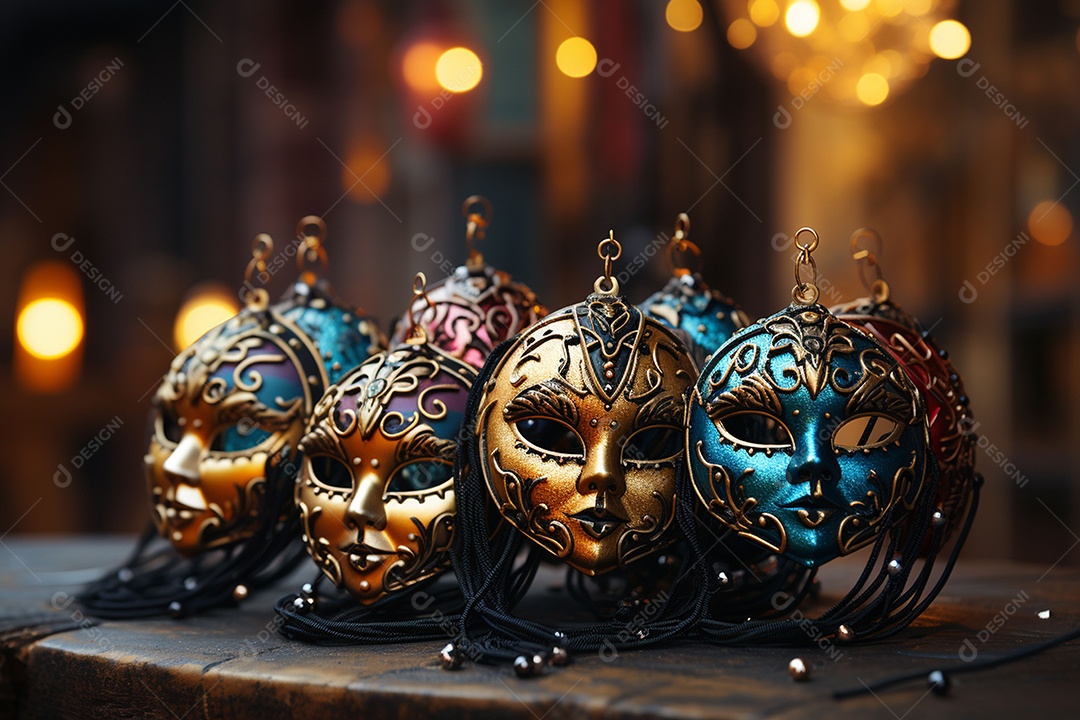 Linda máscara de carnaval