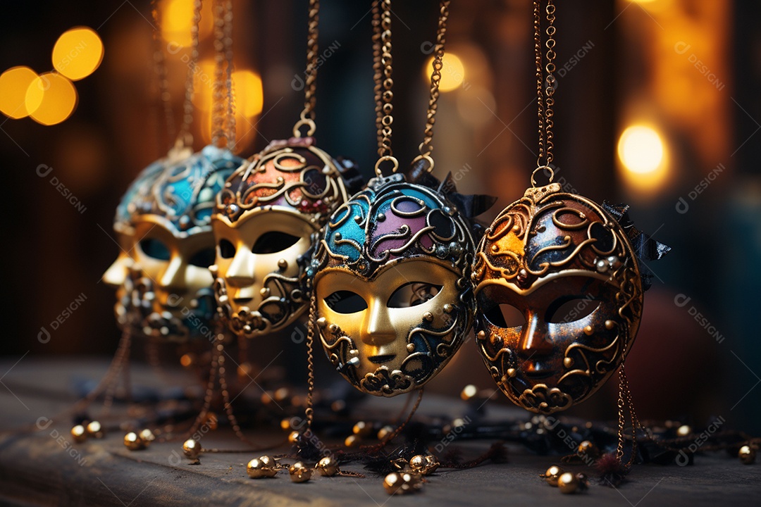 Linda máscara de carnaval