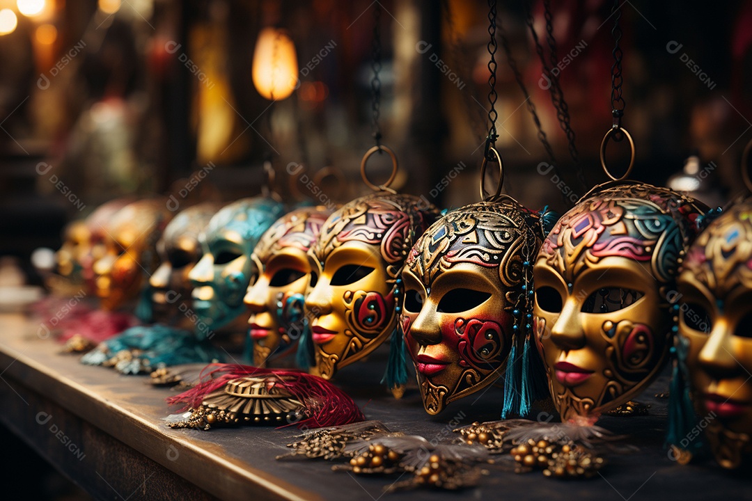 Linda máscara de carnaval