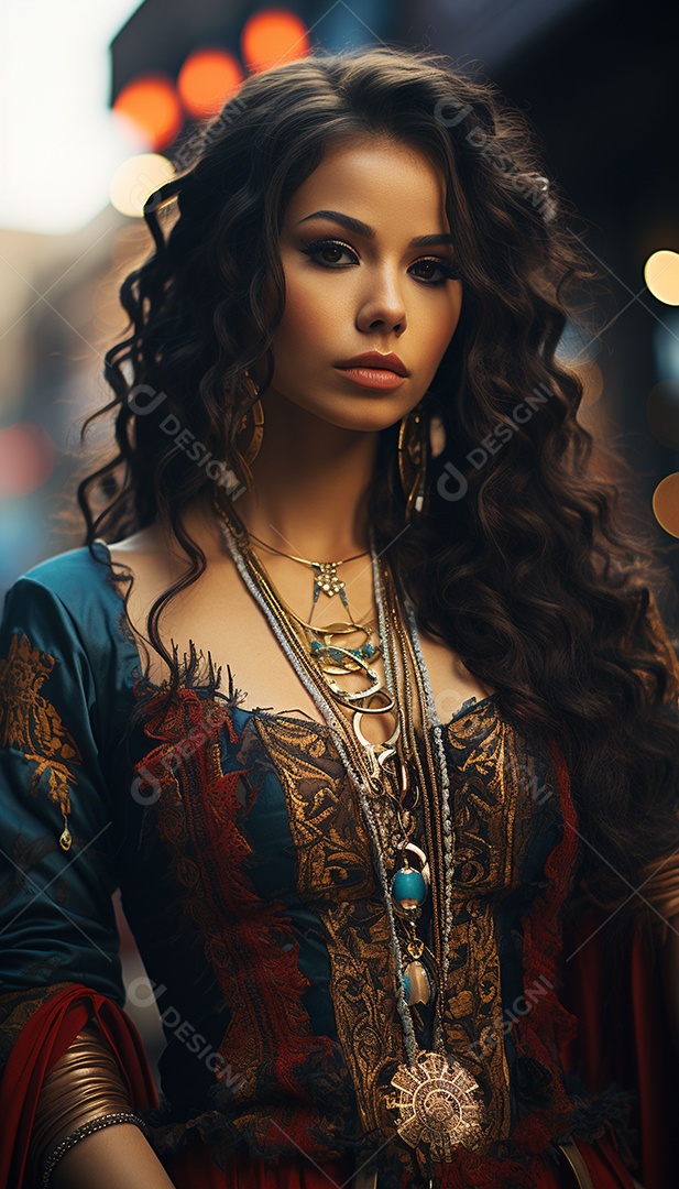 Mulher típica do brasil com roupas bonitas