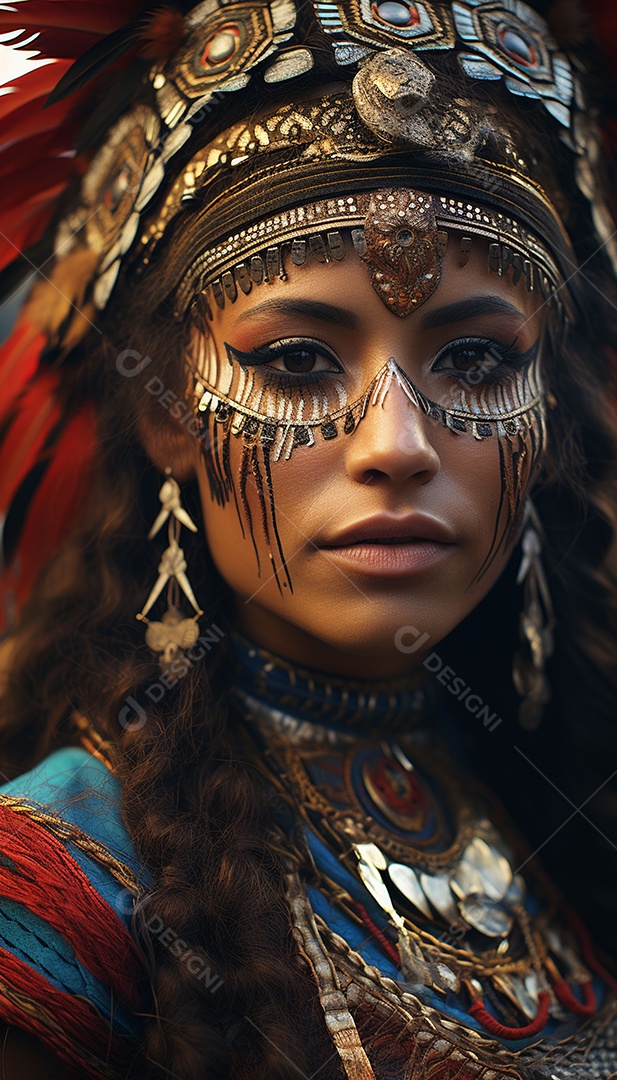 Mulher típica do brasil com roupas bonitas