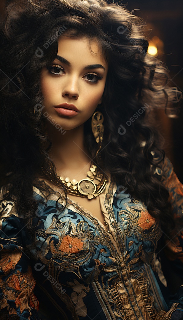 Mulher típica do brasil com roupas bonitas