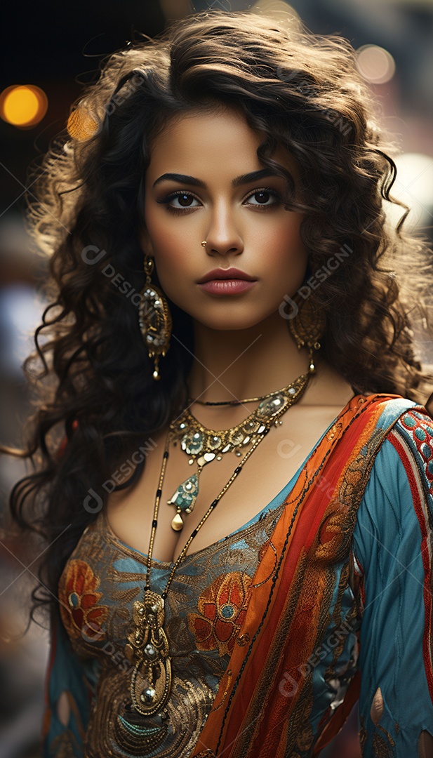 Mulher típica do brasil com roupas bonitas