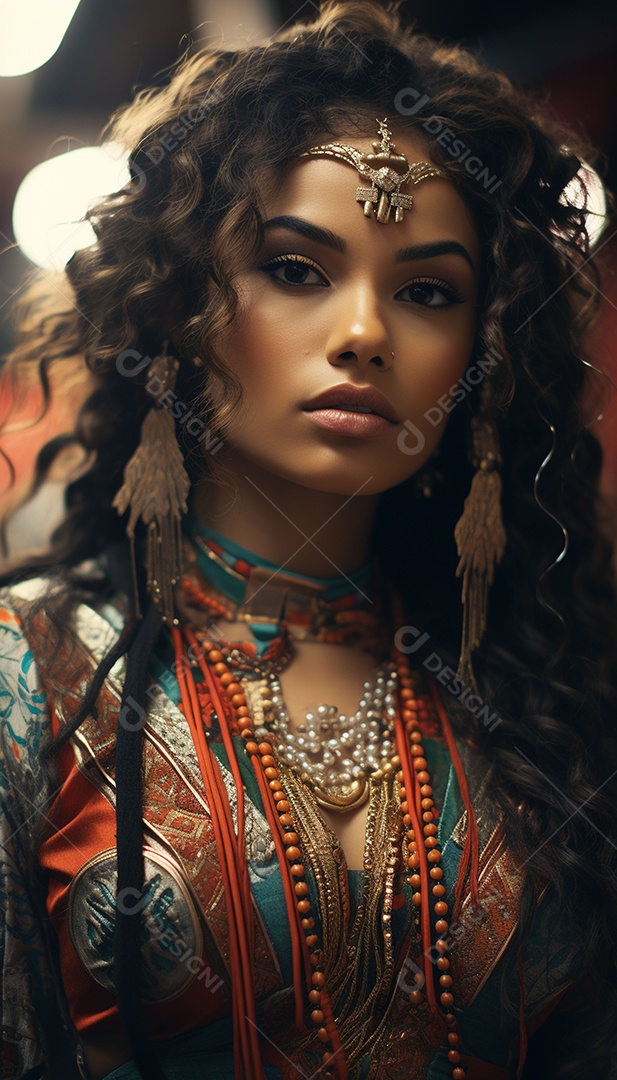 Mulher típica do brasil com roupas bonitas