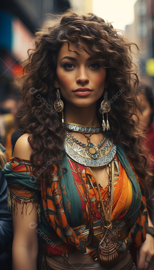 Mulher típica do brasil com roupas bonitas