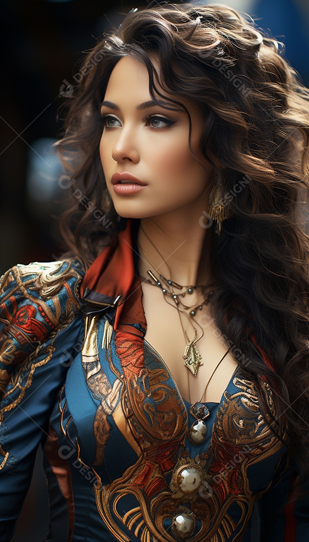 Mulher típica do brasil com roupas bonitas