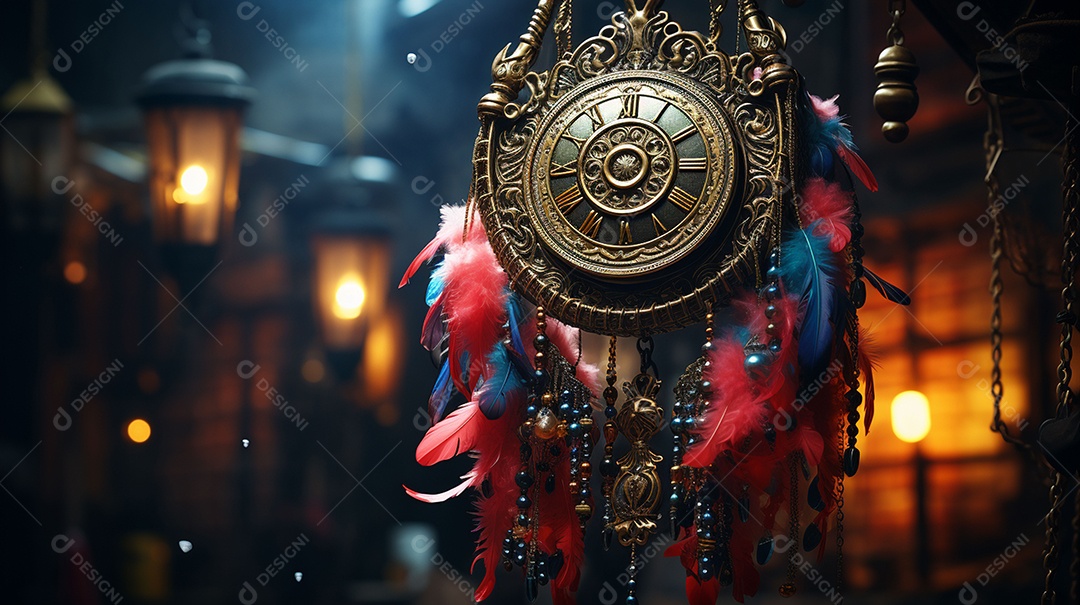 Máscara de carnaval veneziana em close-up uma linda decoração