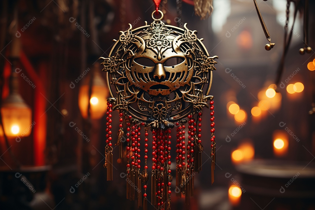 Linda máscara de carnaval