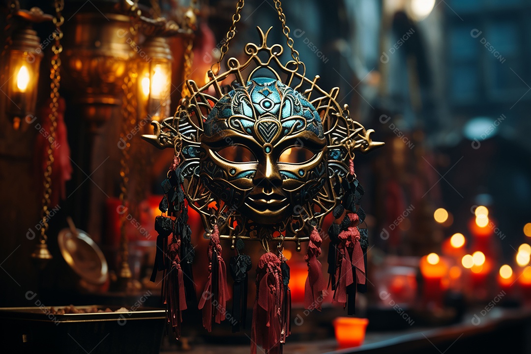 Linda máscara de carnaval