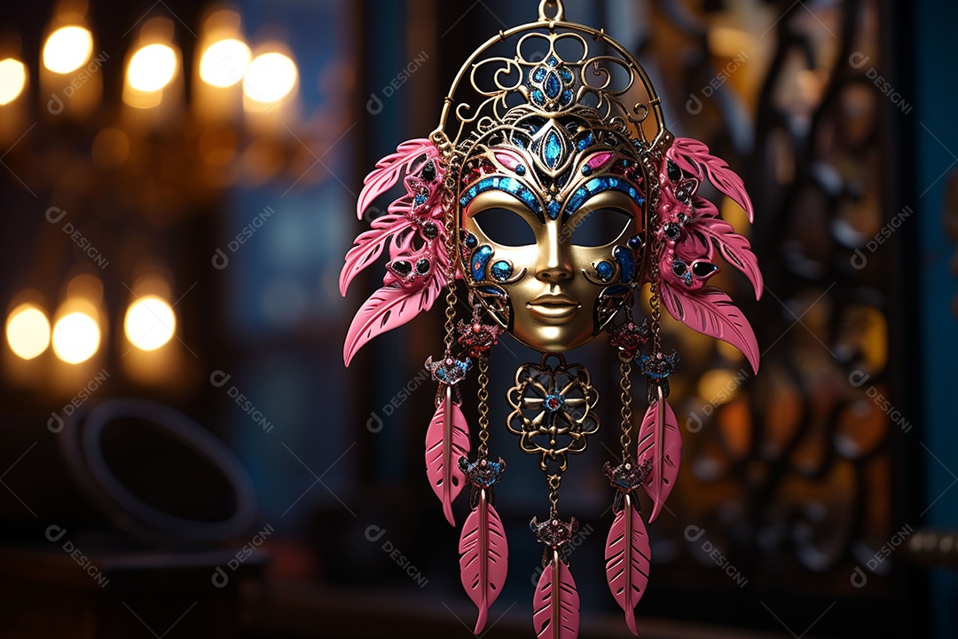 Linda máscara de carnaval