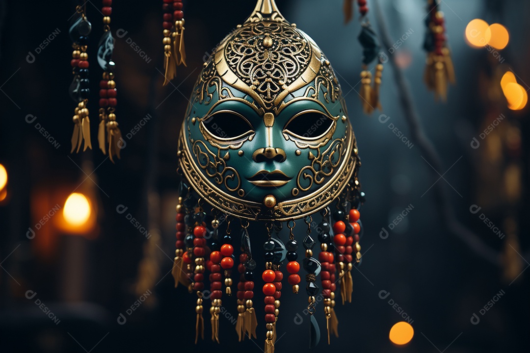 Linda máscara de carnaval