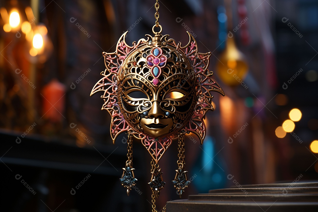 Linda máscara de carnaval