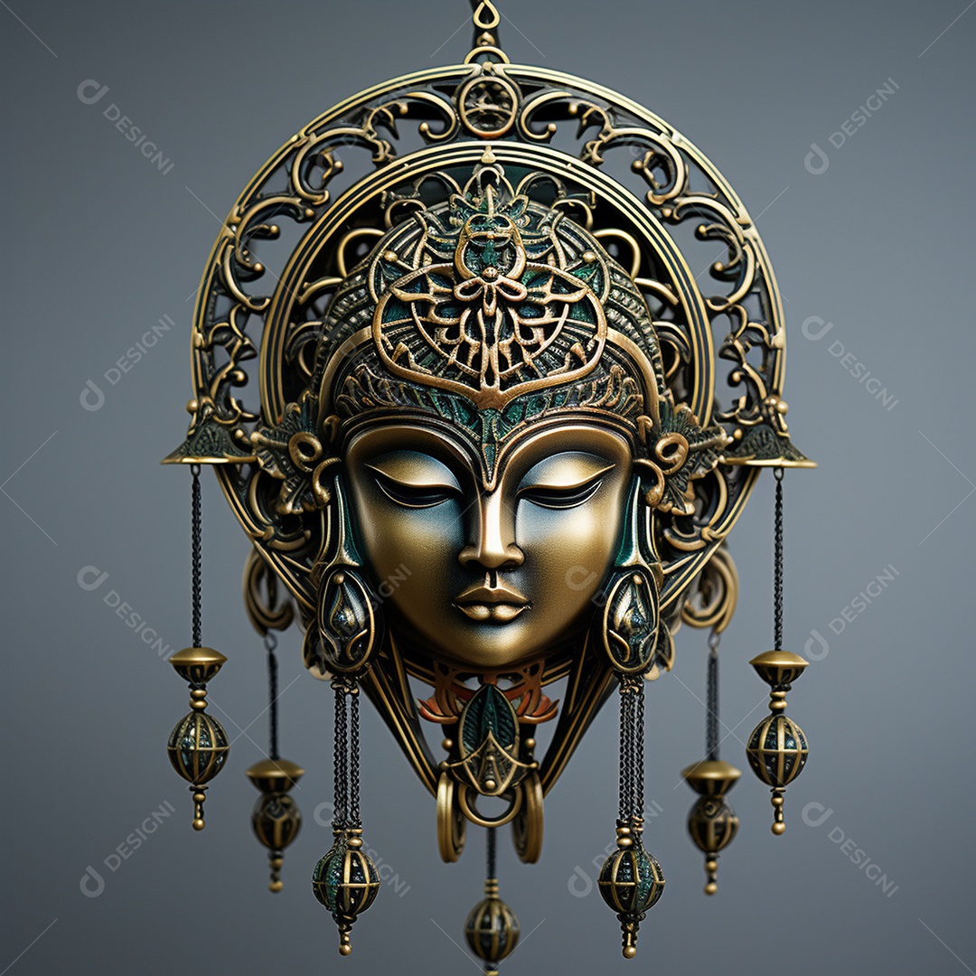 Linda máscara de carnaval