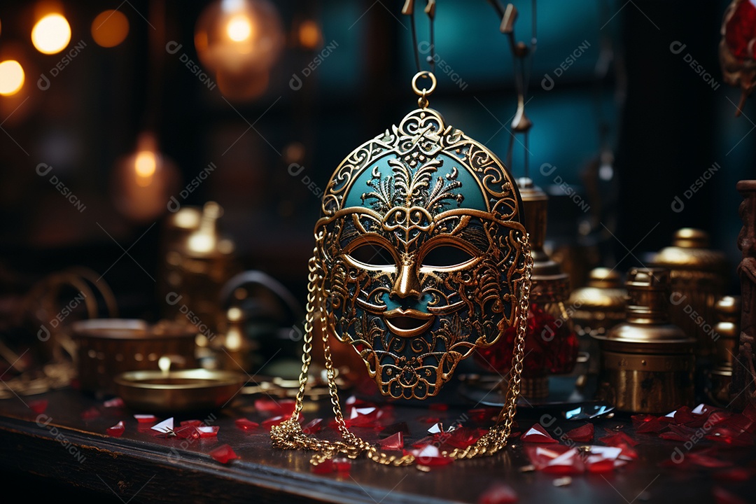 Linda máscara de carnaval