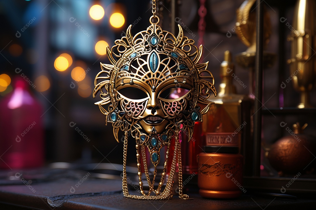 Linda máscara de carnaval