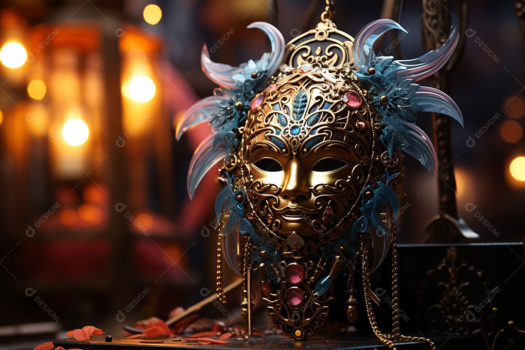 Linda máscara de carnaval