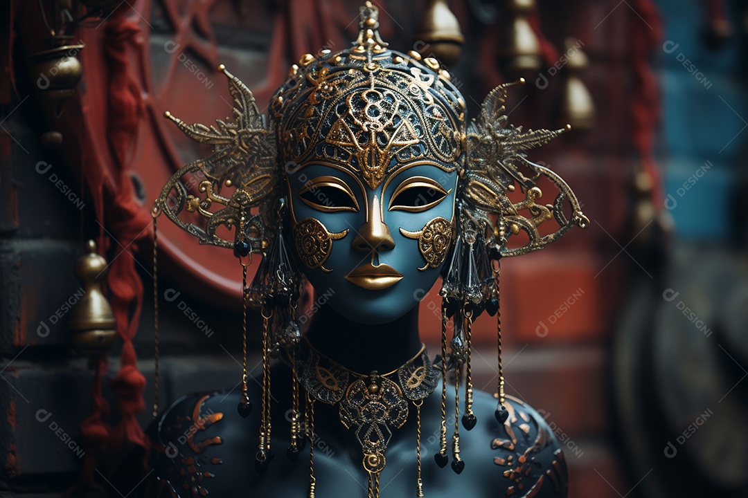 Linda máscara de carnaval