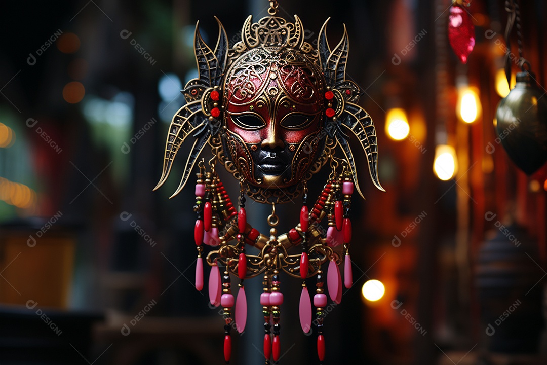 Linda máscara de carnaval