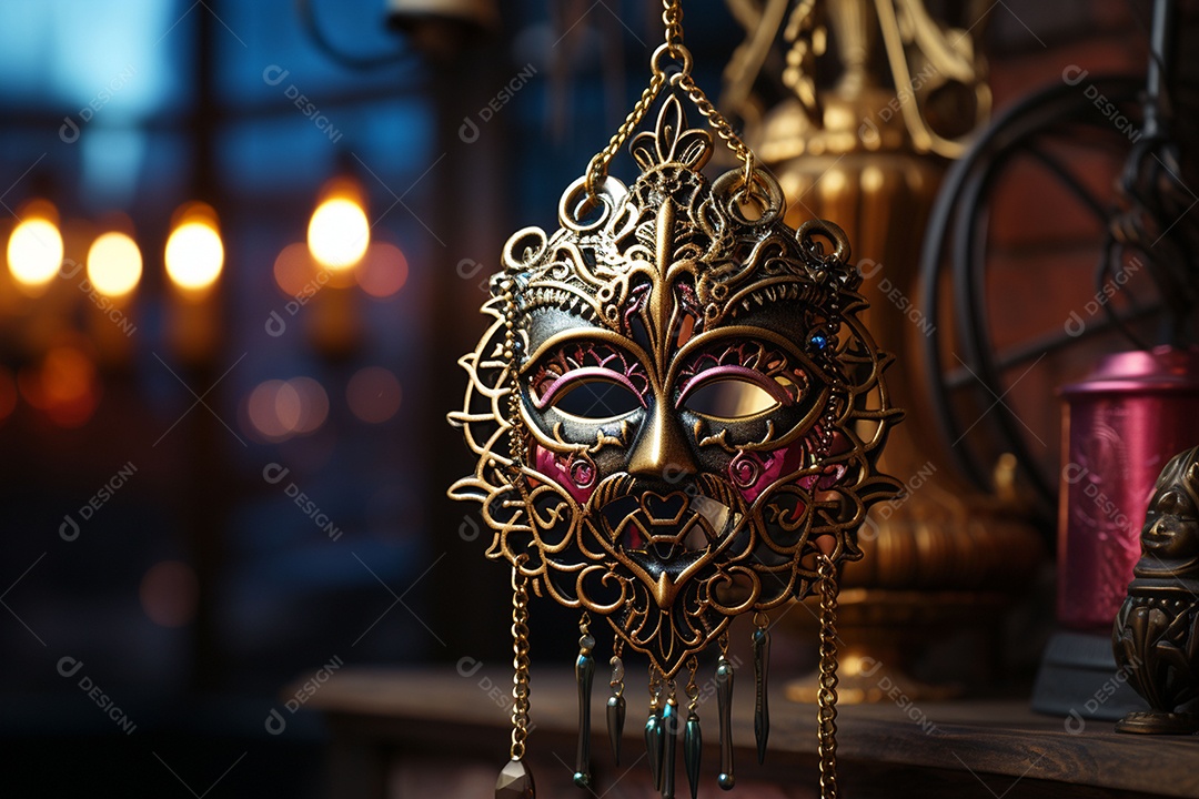 Linda máscara de carnaval