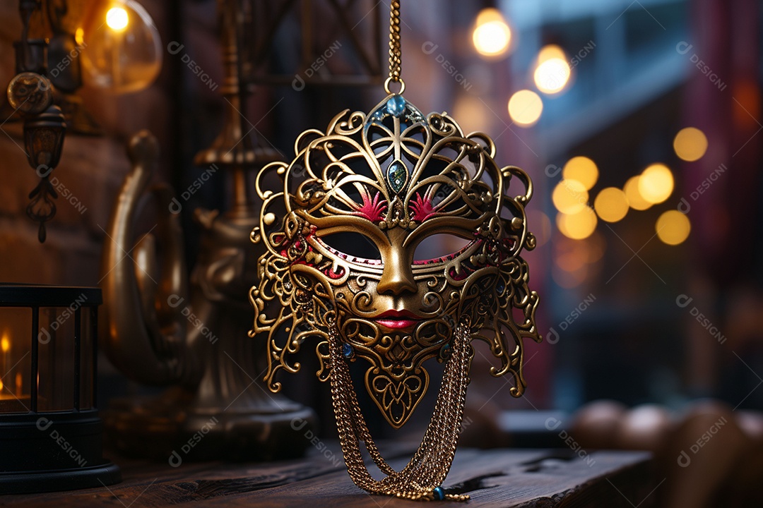 Linda máscara de carnaval