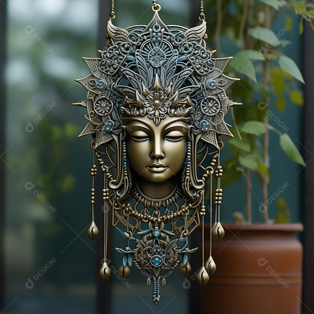 Linda máscara de carnaval