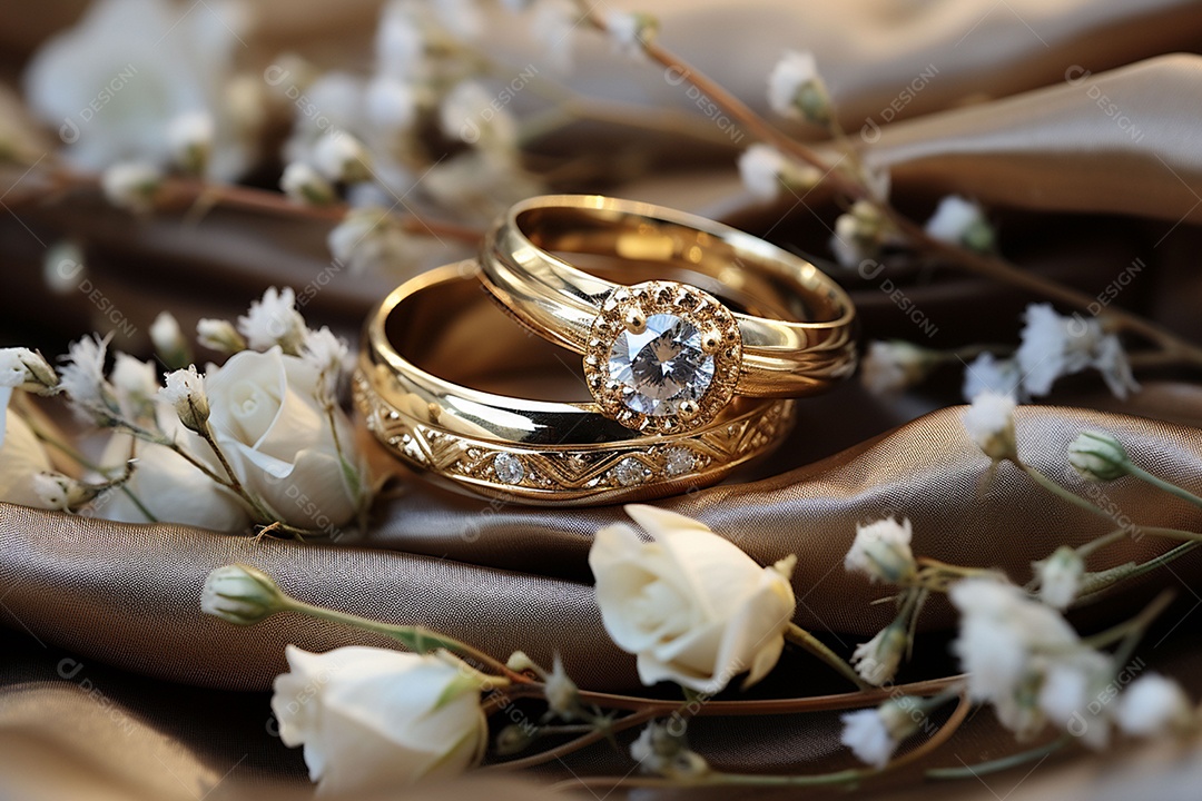 Acessórios para casamento alianças para convite