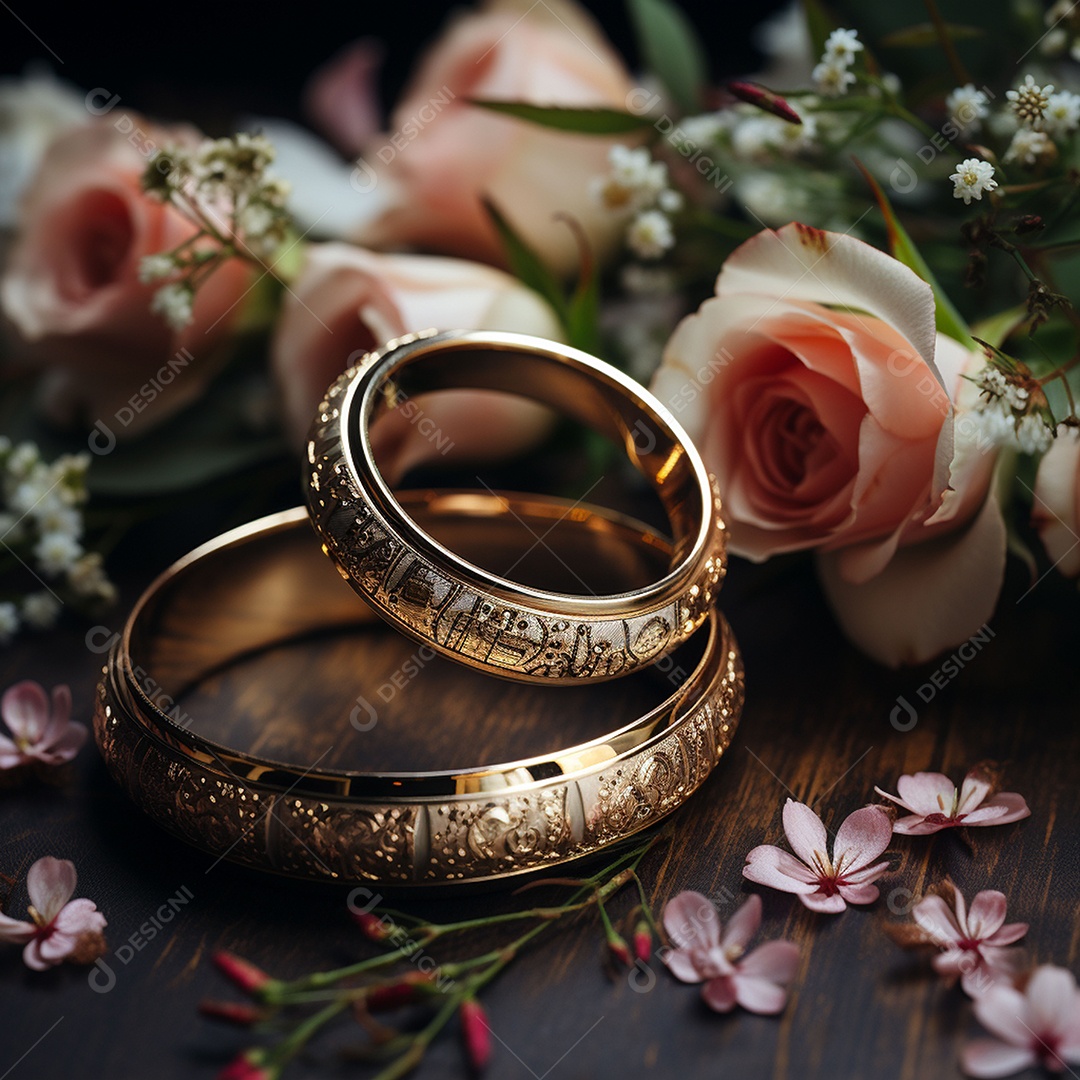 Acessórios para casamento alianças para convite