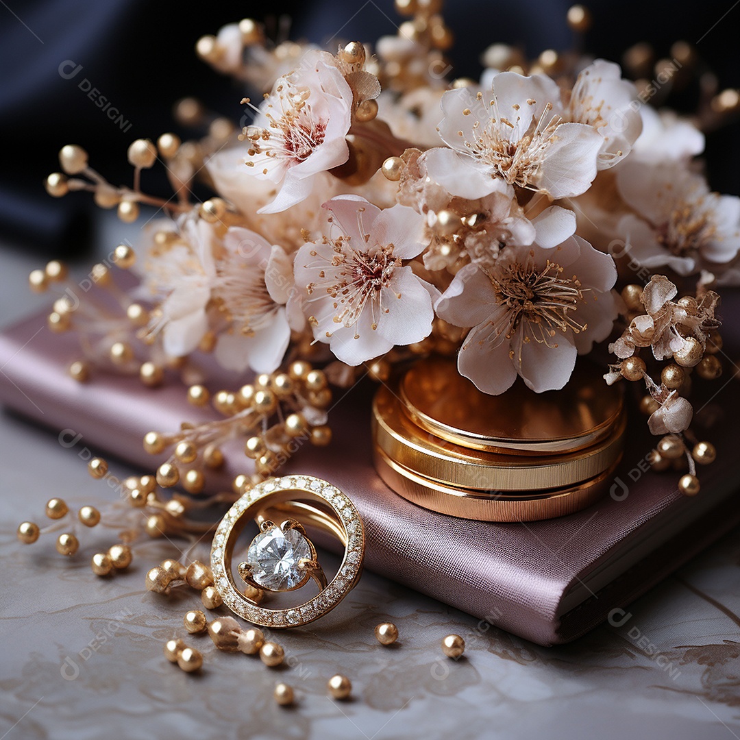 Acessórios para casamento alianças para convite
