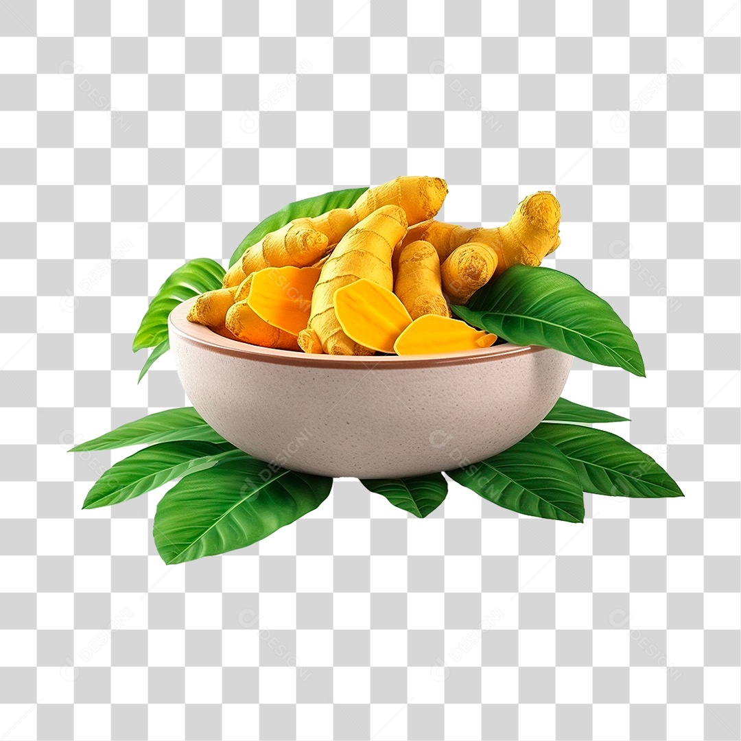 Tigela de Açafrão PNG Transparente