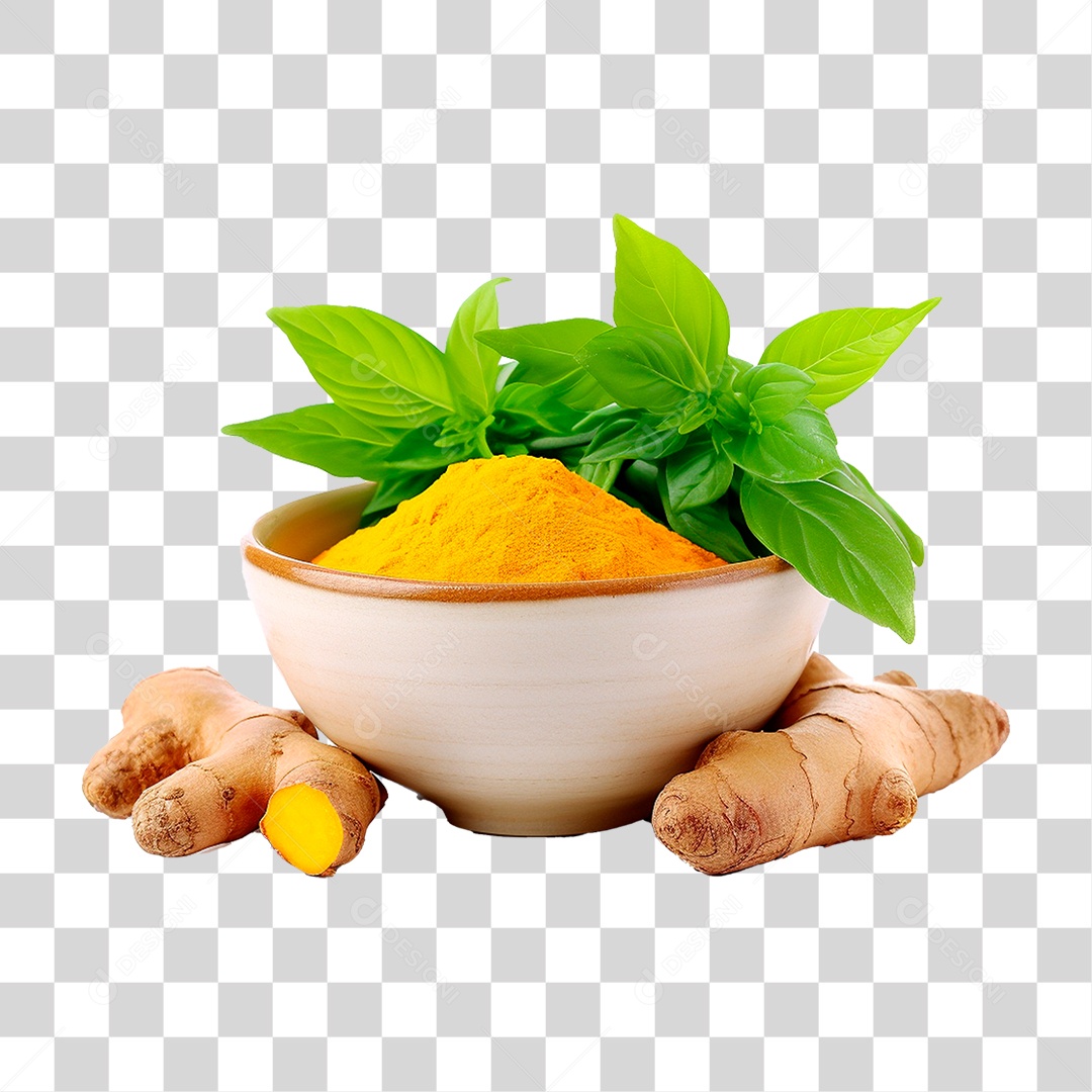 Tigela de Açafrão PNG Transparente