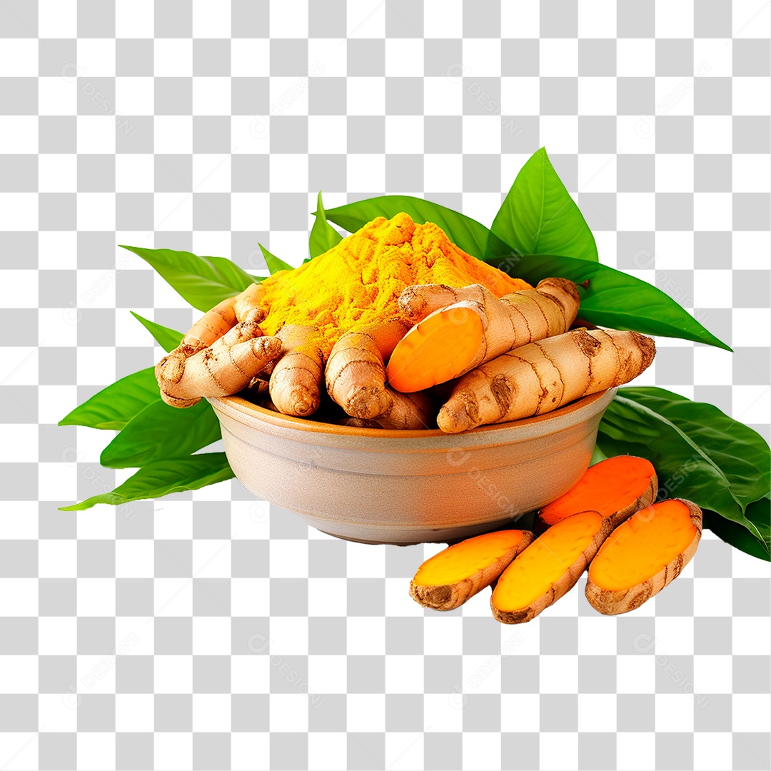 Tigela de Açafrão PNG Transparente