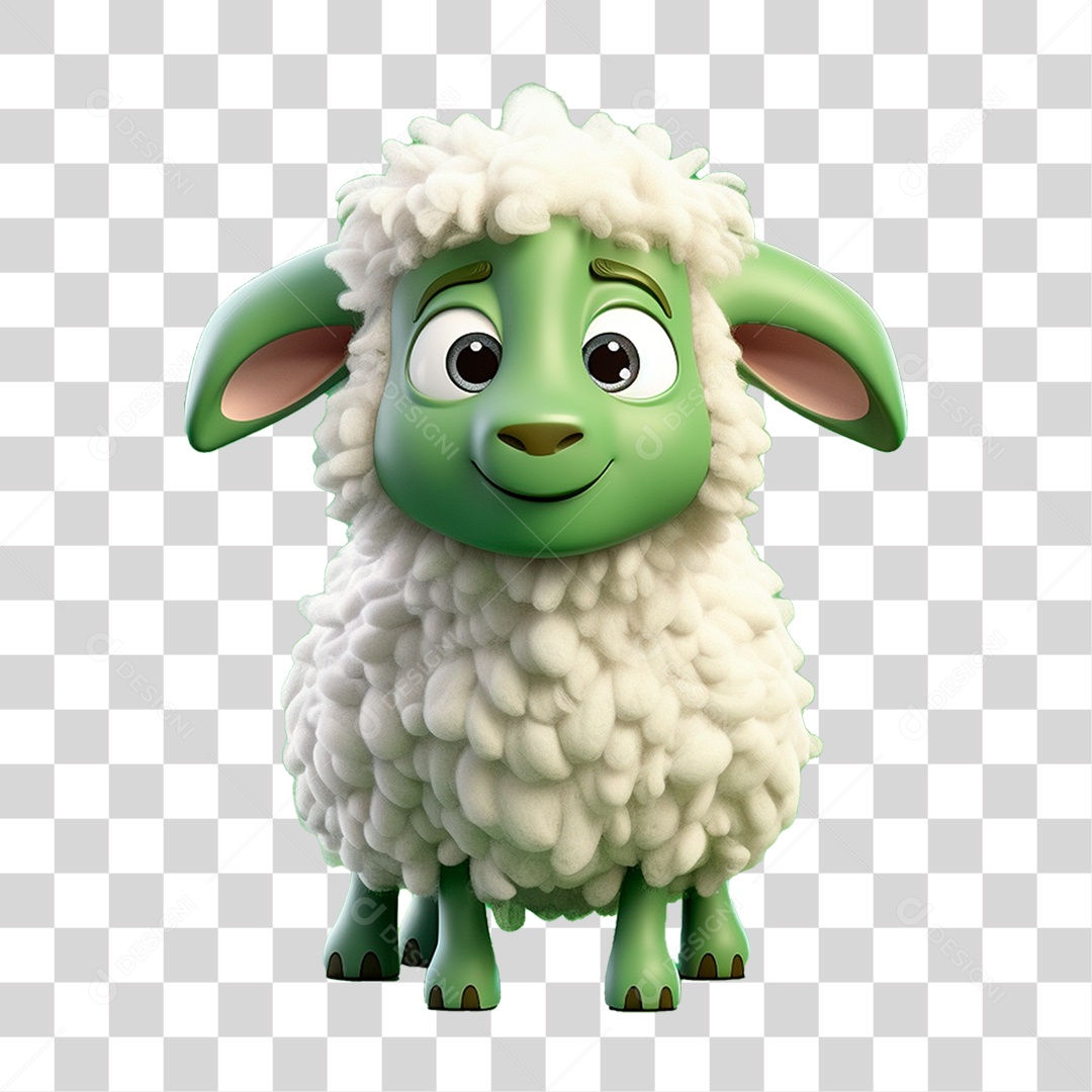 Mascote Ovelha PNG Transparente