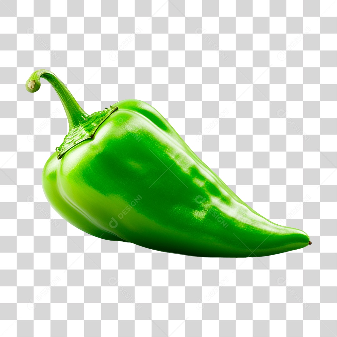 Pimenta Verde PNG Transparente