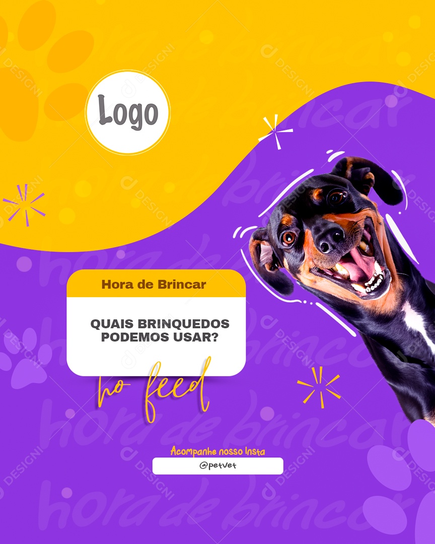 Social Media Quais Brinquedos Podemos Usar Pet shop PSD Editável