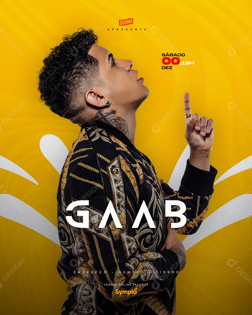 Social Media Flyer Story Gaab PSD Editável