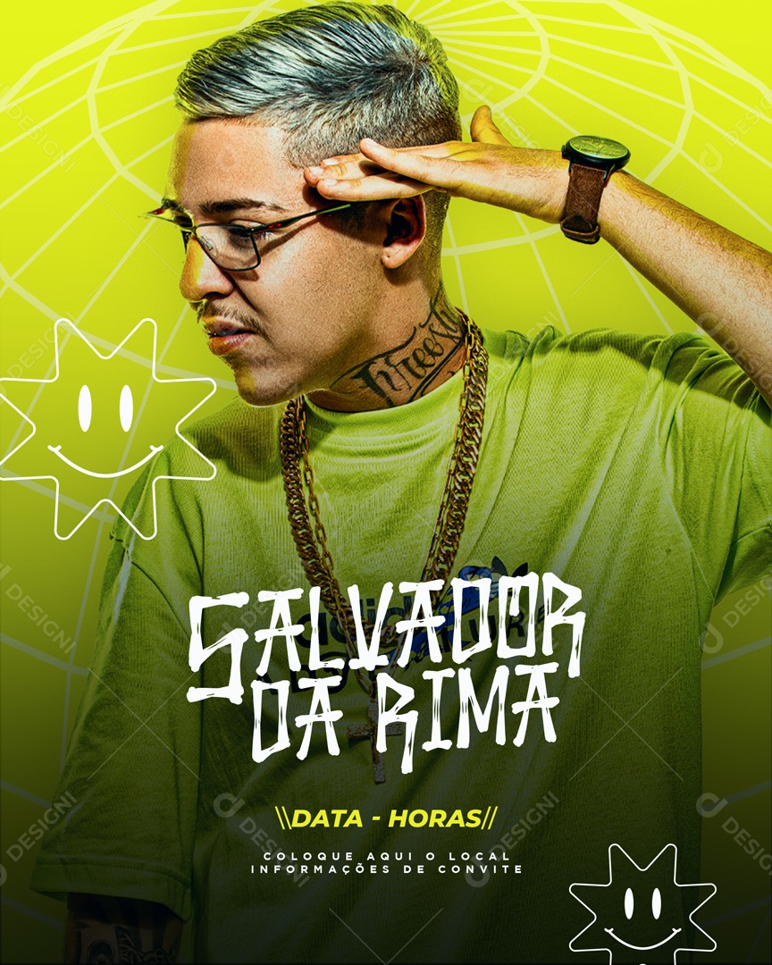 Flyer Story Salvador Da Rima Social Media PSD Editável